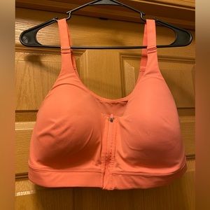 Pink Old Navy Active sports bra w front zip size 36D